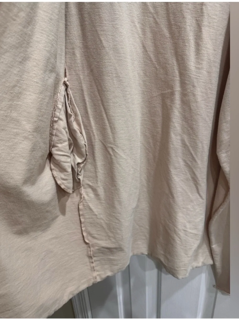 Listicle Open-Front Beige Women's Cardigan - Picture 5 of 5